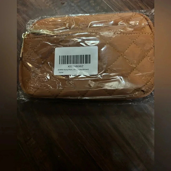 ZORFIN WOMENS BELT/CROSSBODY BAG IN QUILTED BROWN - Picture 11 of 16